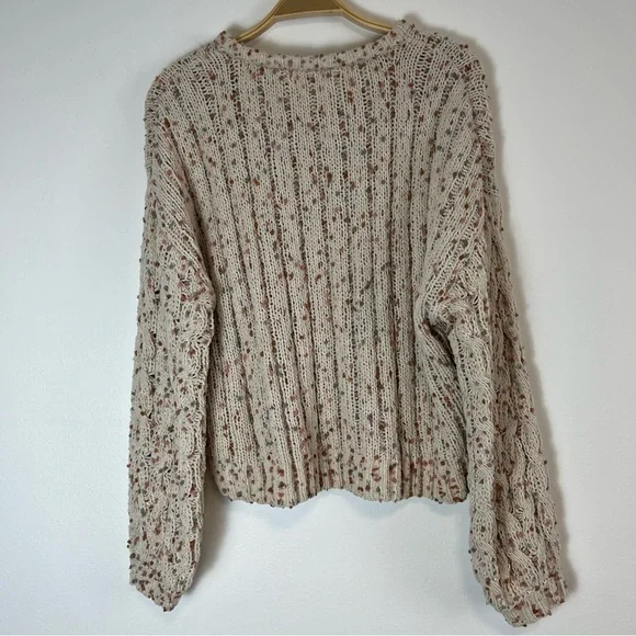 Moon & Madison Popcorn Chenille Knit Crew Neck Sweater - Picture 12 of 13